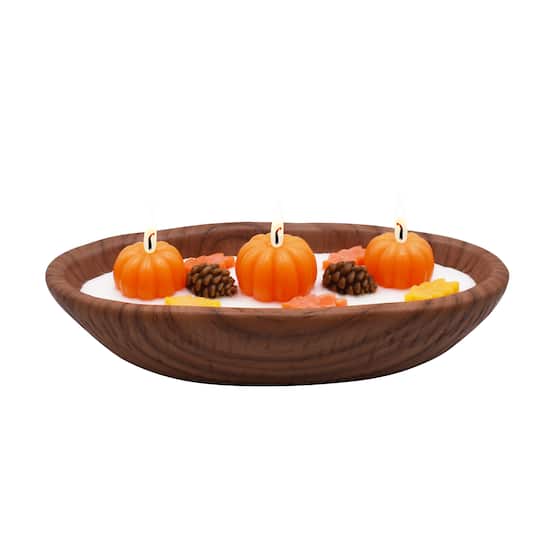 7oz. Pumpkin Punch Scented Oval Dough Bowl Candle by Ashland®